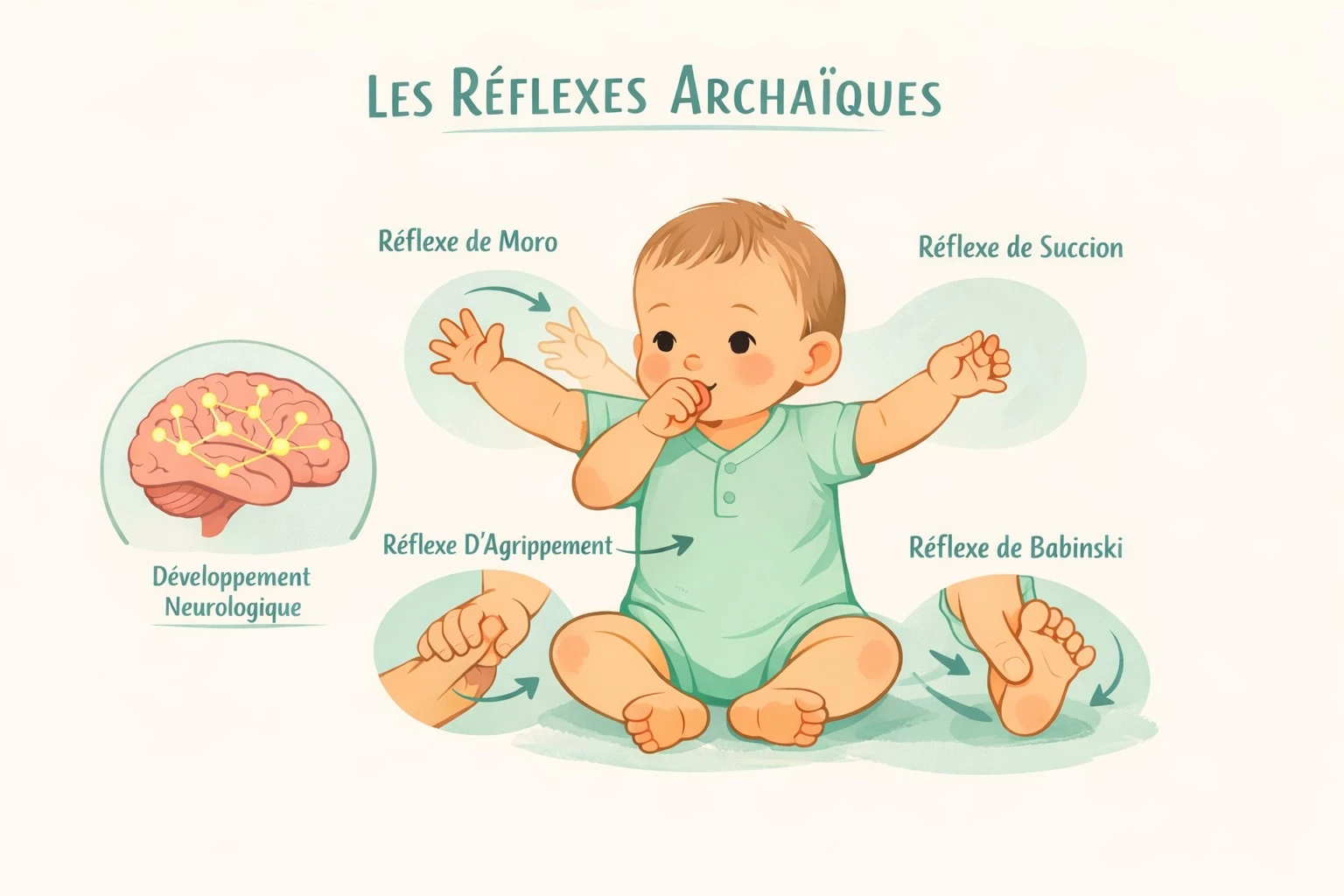 réflexes archaïques enfant Paris 11 Kinésiologue